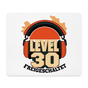 Alter 30 Frei Geschaltet Hörstück - Mousepad (Querformat) - Weiß - Vorne