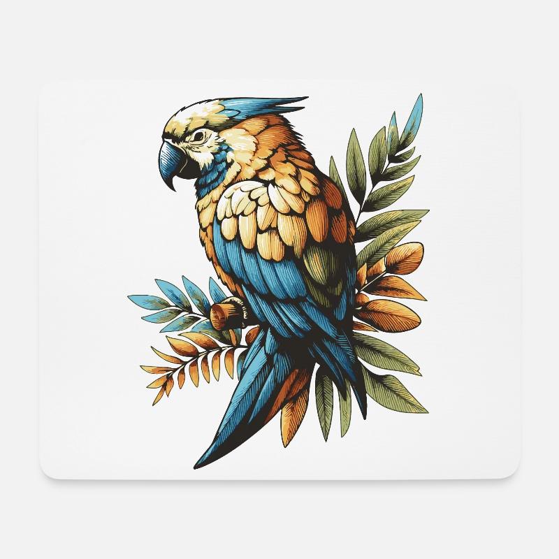 Parrot - Mouse Pad (horizontal) - white