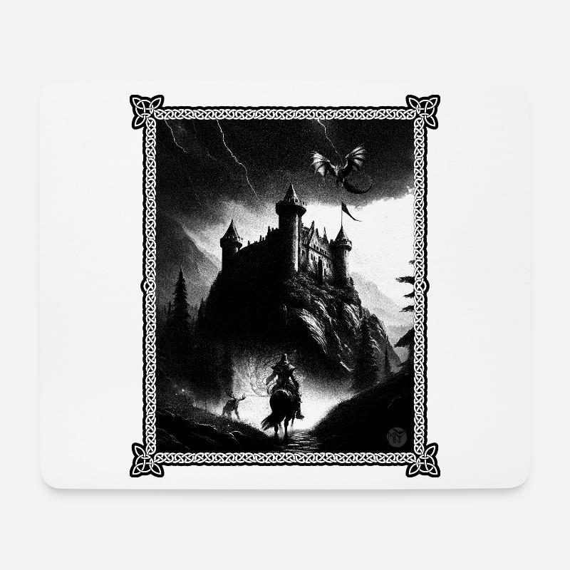 Sword and Sourcery - Mousepad (Querformat) - Weiß