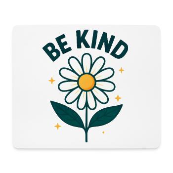Fleur inspirante avec message - Tapis de souris (format paysage) - blanc - Devant