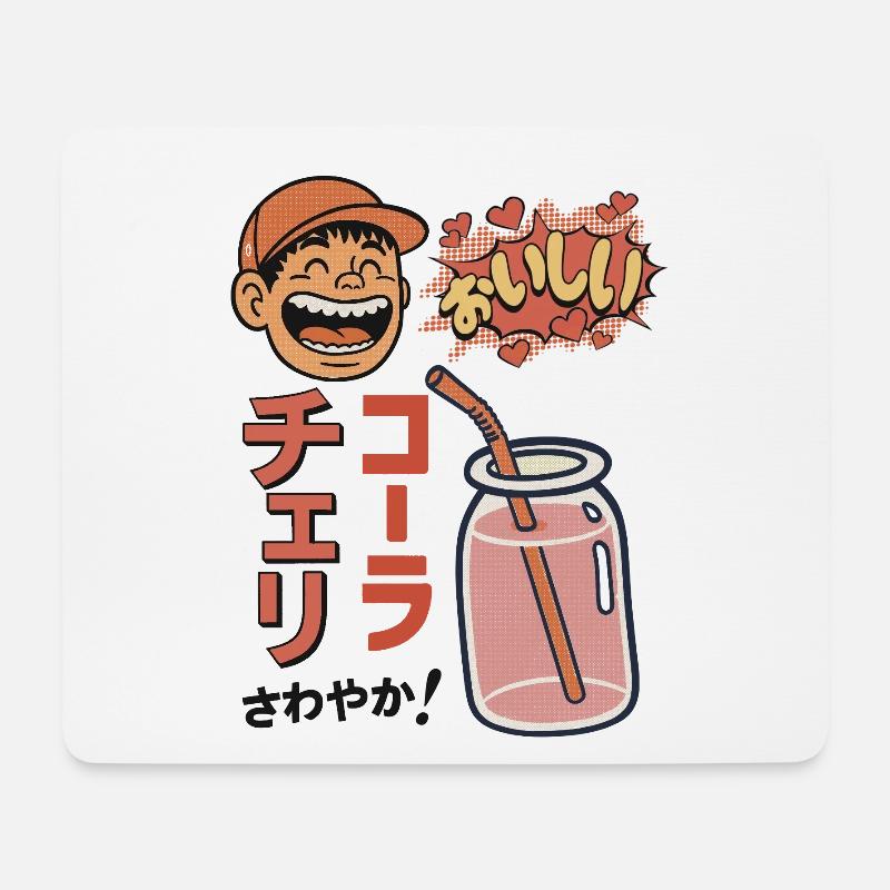 Cherry Cola Refreshing! - Mousepad (Querformat) - Weiß