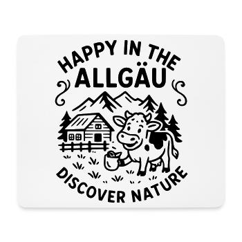 HappyAllgaeu - Tapis de souris (format paysage) - blanc - Devant