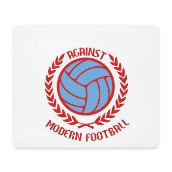 Gegen den modernen Fußball - Mousepad (Querformat) - Weiß - Vorne
