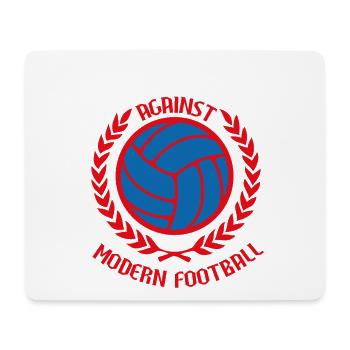 Gegen den modernen Fußball - Mousepad (Querformat) - Weiß - Vorne
