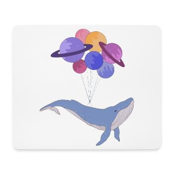 Weltraumwal - Mousepad (Querformat) - Weiß - Vorne