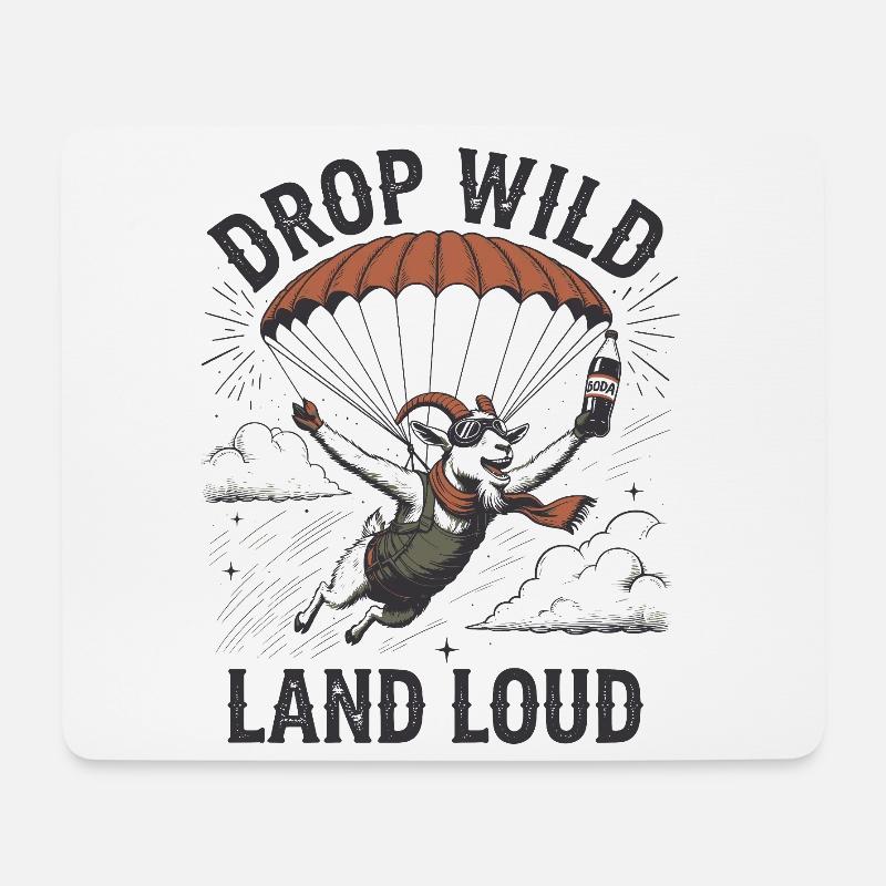 Drop Wild Land Loud - Mouse Pad (horizontal) - white