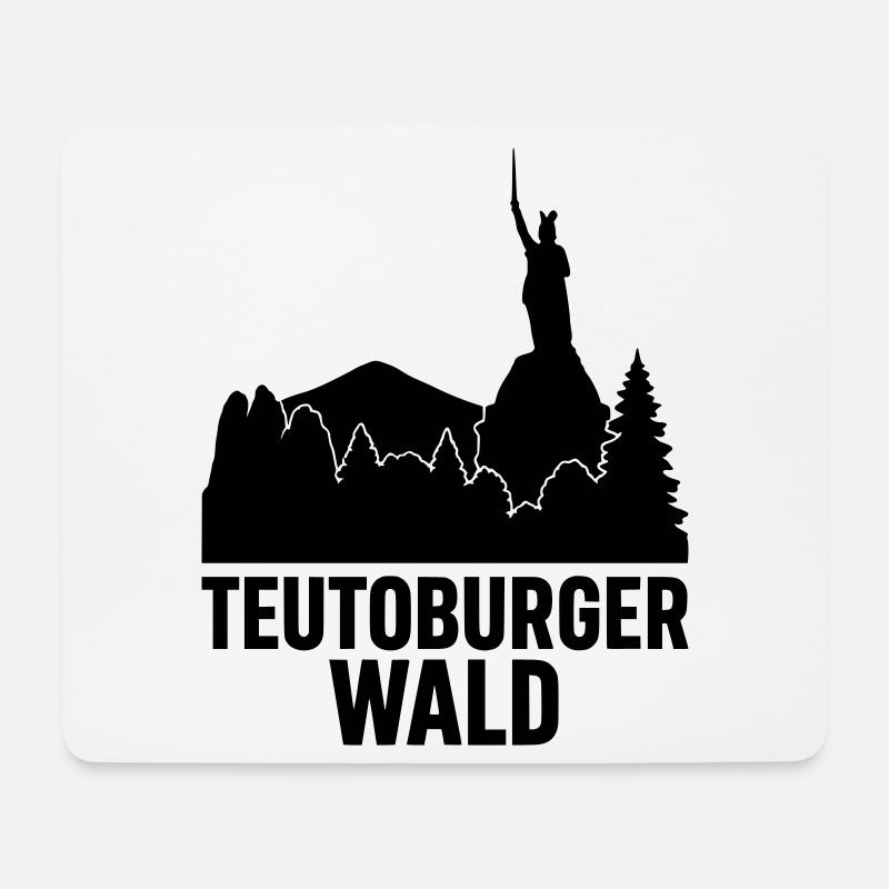 Teutoburger Wald - Mousepad (Querformat) - Weiß