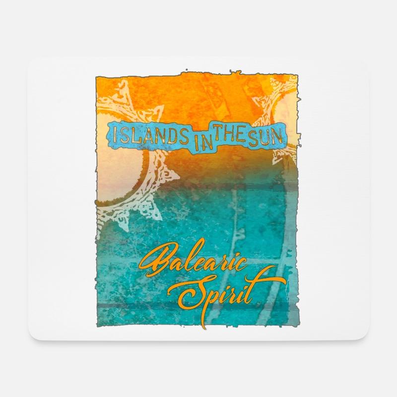 Balearic Islands in the Sun - Mouse Pad (horizontal) - white
