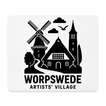 worpswede künstlerdorf - Mousepad (Querformat) - Weiß - Vorne