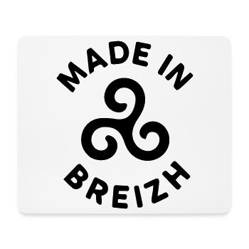 Made in Breizh - Logo avec le triskell breton - Tapis de souris (format paysage) - blanc - Devant