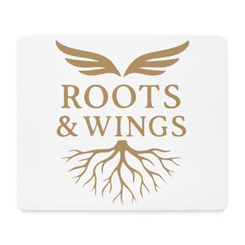 Roots & Wings - Freiheit und Herkunft - Mousepad (Querformat) - Weiß - Vorne