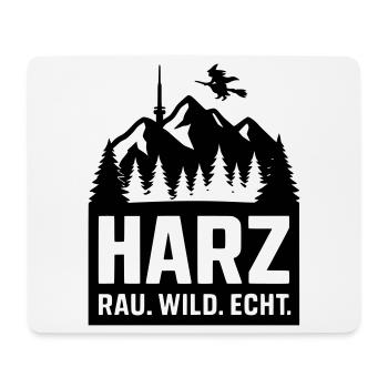 harz wild rau echt - Mousepad (Querformat) - Weiß - Vorne