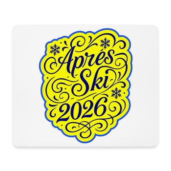 Apres Ski 2026 Party - Mousepad (Querformat) - Weiß - Vorne