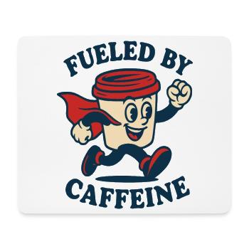 Angetrieben von Caffeine Hero - Mousepad (Querformat) - Weiß - Vorne