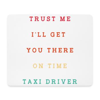 Taxi Chauffeur de taxi - Tapis de souris (format paysage) - blanc - Devant