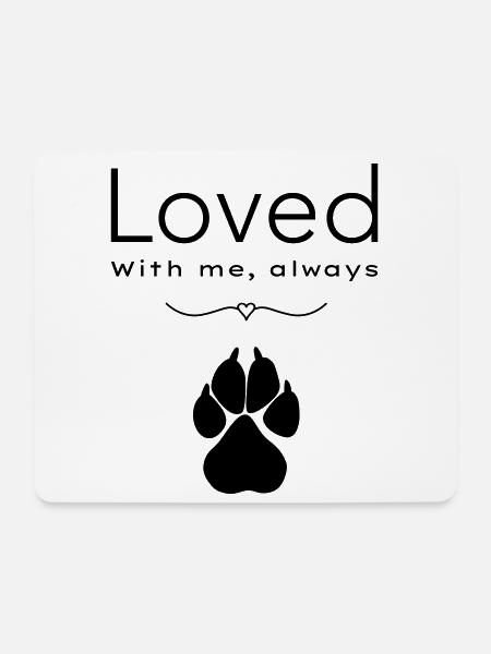 Dog loved - Mouse Pad (horizontal) - white