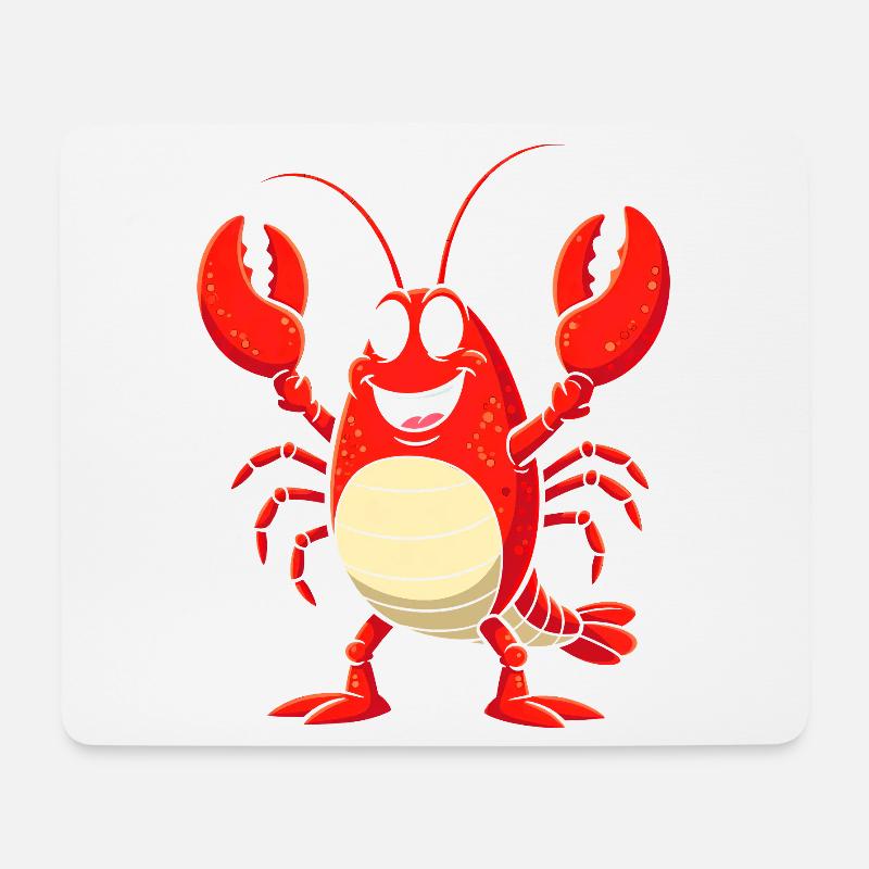 Hummer Kostüm Krebs Meerestier unter Wasser - Mousepad (Querformat) - Weiß