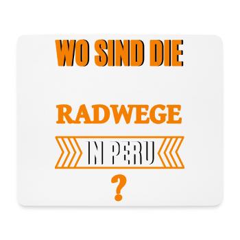 Funny saying politics - Mouse Pad (horizontal) - white - Front