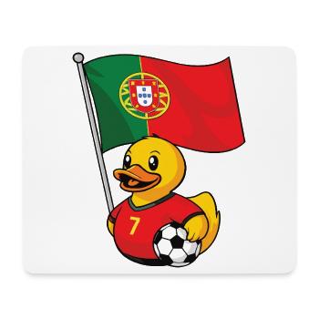 Portugal Fußball Fan Shirt für stolze Fans - Mousepad (Querformat) - Weiß - Vorne