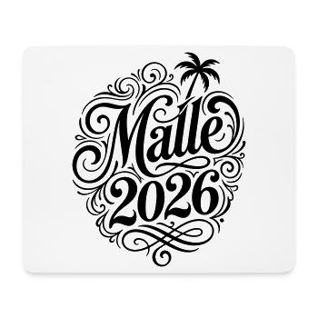 Malle 2026 Palme Mallorca - Mouse Pad (horizontal) - white - Front