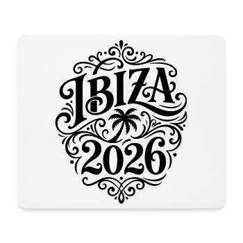 Ibiza 2026 Palm Tree - Mouse Pad (horizontal) - white - Front