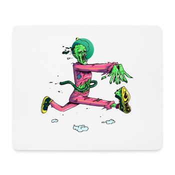 Zombie Runner Neon Pop - Mouse Pad (horizontal) - white - Front