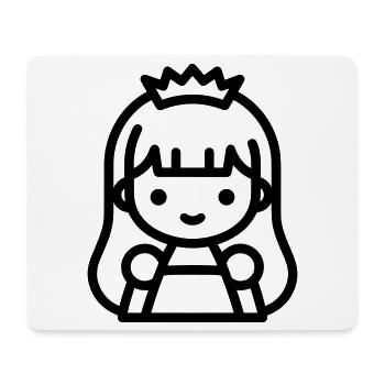 Prinzessin - Mousepad (Querformat) - Weiß - Vorne