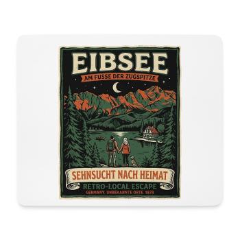 Eibsee Heimat - Mousepad (Querformat) - Weiß - Vorne