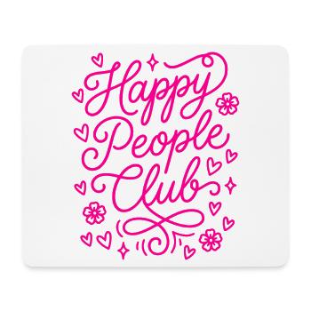 Happy People Club - Mouse Pad (horizontal) - white - Front