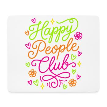 Happy People Club - Mouse Pad (horizontal) - white - Front