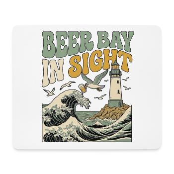 Beer Bay Kawaii - Tapis de souris (format paysage) - blanc - Devant