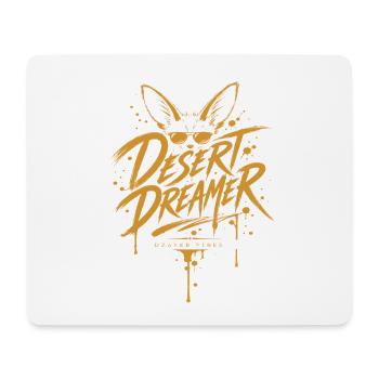 Desert Dreamer Fennec – Dzayer Vibes - Tapis de souris (format paysage) - blanc - Devant