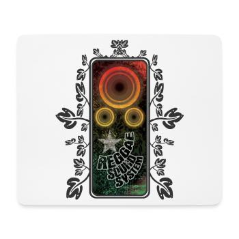 Reggae Sound System Glow - Mousepad (Querformat) - Weiß - Vorne