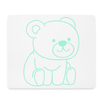 Bande dessinée ours - Tapis de souris (format paysage) - blanc - Devant