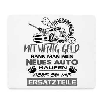 Ersatzteile Spruch Auto Humor KFZ Mechaniker - Mousepad (Querformat) - Weiß - Vorne