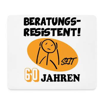 Comic Geburtstag 60 Jahre Happy Birthday - Mousepad (Querformat) - Weiß - Vorne