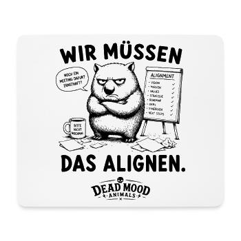Business Buzzword Humor | Lustiger Meeting Spruch  - Mousepad (Querformat) - Weiß - Vorne