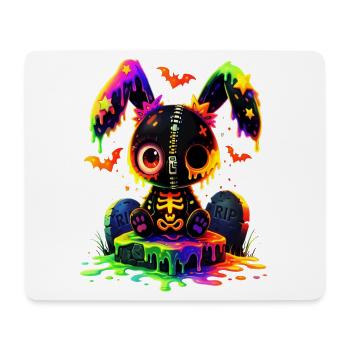 Kawaii Gothic Rabbit - Mouse Pad (horizontal) - white - Front