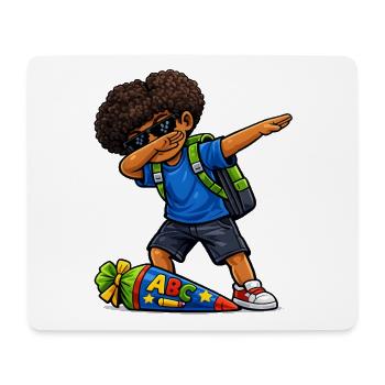 Dabbing ABC-Schütze Afro - Mousepad (Querformat) - Weiß - Vorne