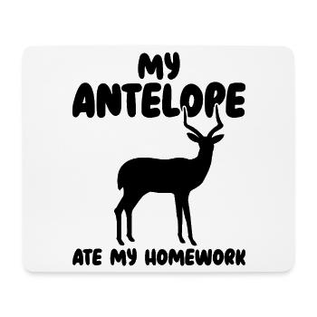 Humour d’animaux antilopes - Tapis de souris (format paysage) - blanc - Devant