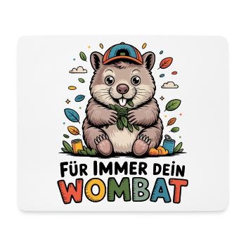 Wombat Spruch - Mousepad (Querformat) - Weiß - Vorne