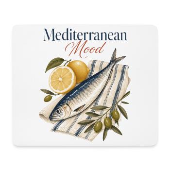 Mediterranean Mood Sardine Mediterran - Mouse Pad (horizontal) - white - Front