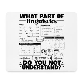 Lustiges linguistisches Geschenk für SLP-Sprachtherapeuten - Mousepad (Querformat) - Weiß - Vorne