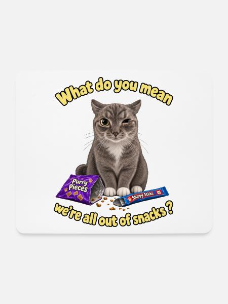 Keine Snacks mehr - Mousepad (Querformat) - Weiß