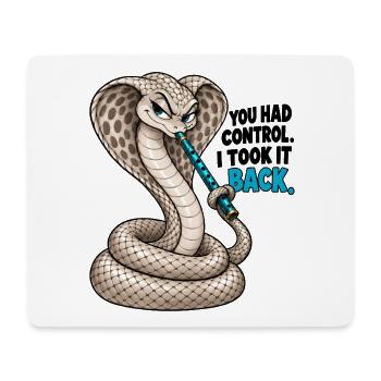 Cobra – Die Kontrolle zurückgewinnen - Mousepad (Querformat) - Weiß - Vorne