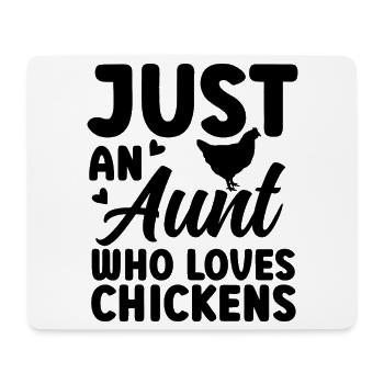Huhn Tante Statement - Mousepad (Querformat) - Weiß - Vorne