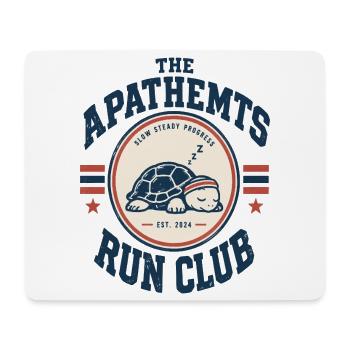 APATHETMTS Run Club Schildkröte - Mousepad (Querformat) - Weiß - Vorne