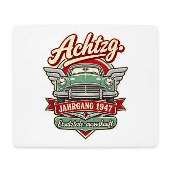 Achtzg Jahrgang 1947 - Mousepad (Querformat) - Weiß - Vorne