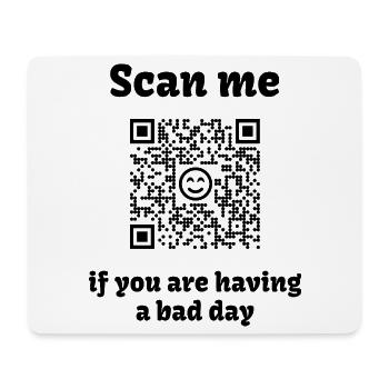 QR-Code mit liebevoller Botschaft - Mousepad (Querformat) - Weiß - Vorne