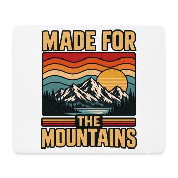 Retro Sunset Mountains Naturliebhaber-Outdoor-Wanderung - Mousepad (Querformat) - Weiß - Vorne